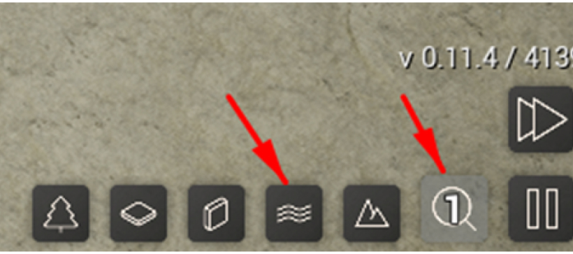 How to scroll through layers in the game to spot a petroleum source.
